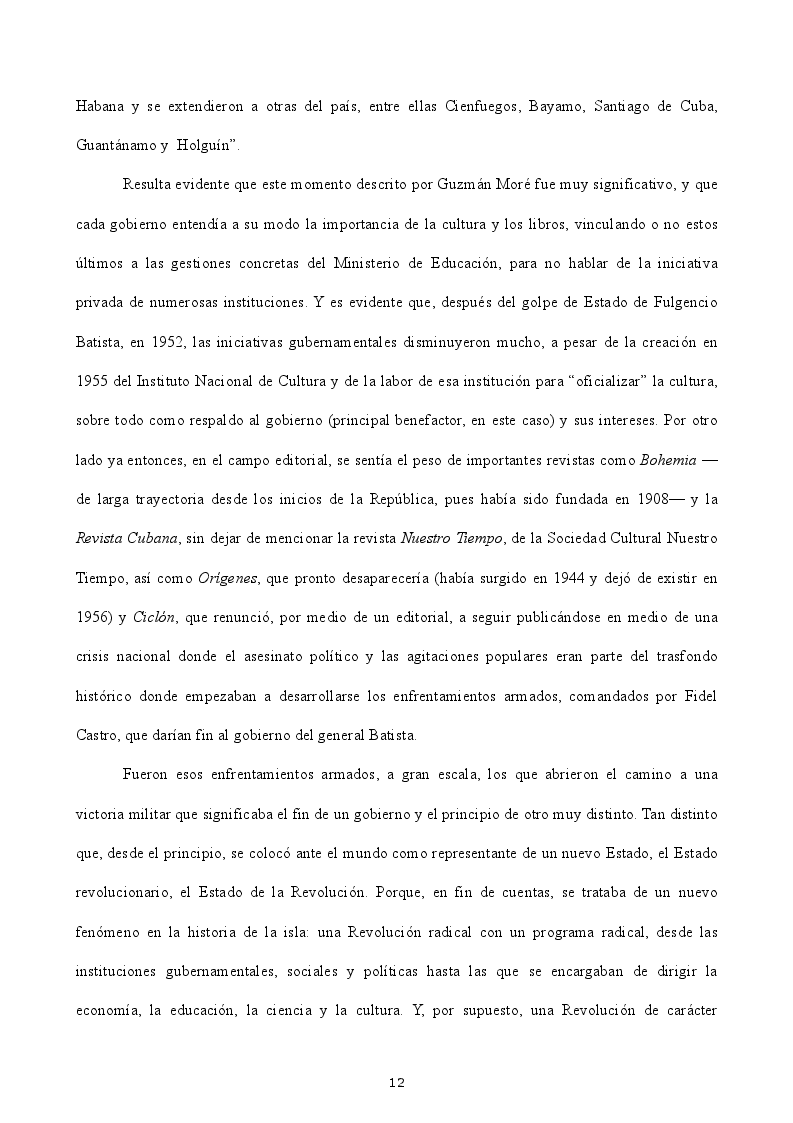 Estratto dalla tesi: La política editorial en el regimen cubano