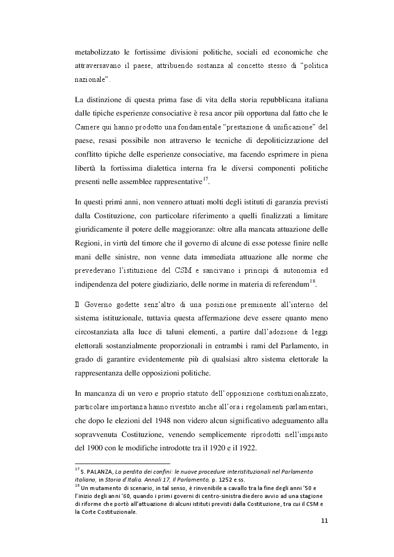 Estratto dalla tesi: Lo statuto dell'opposizione nelle proposte di riforma del Regolamento della Camera