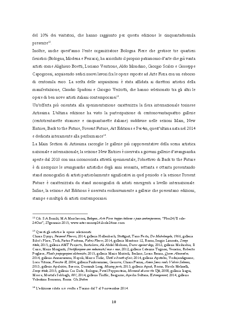 Estratto dalla tesi: Il sistema dell'arte contemporanea e le dinamiche di mercato: la prospettiva italiana.