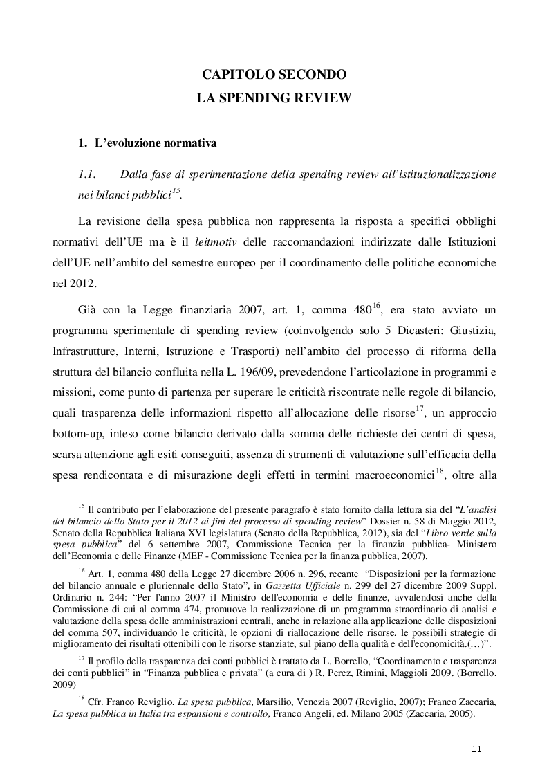 Estratto dalla tesi: La spending review con particolare riguardo alla disciplina delle locazioni passive PA: il caso ISPRA