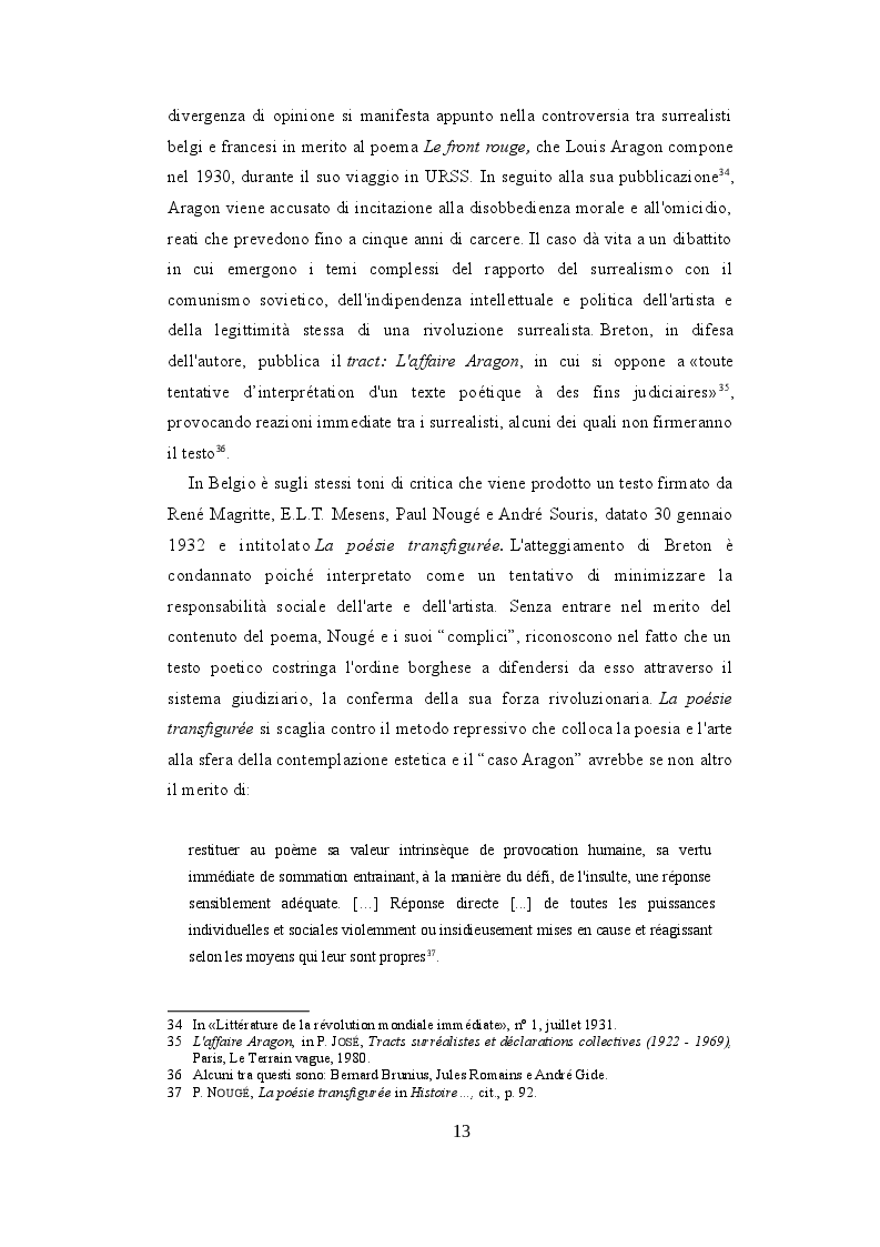 Estratto dalla tesi: Marcel Mariën e la permanenza del surrealismo in Belgio