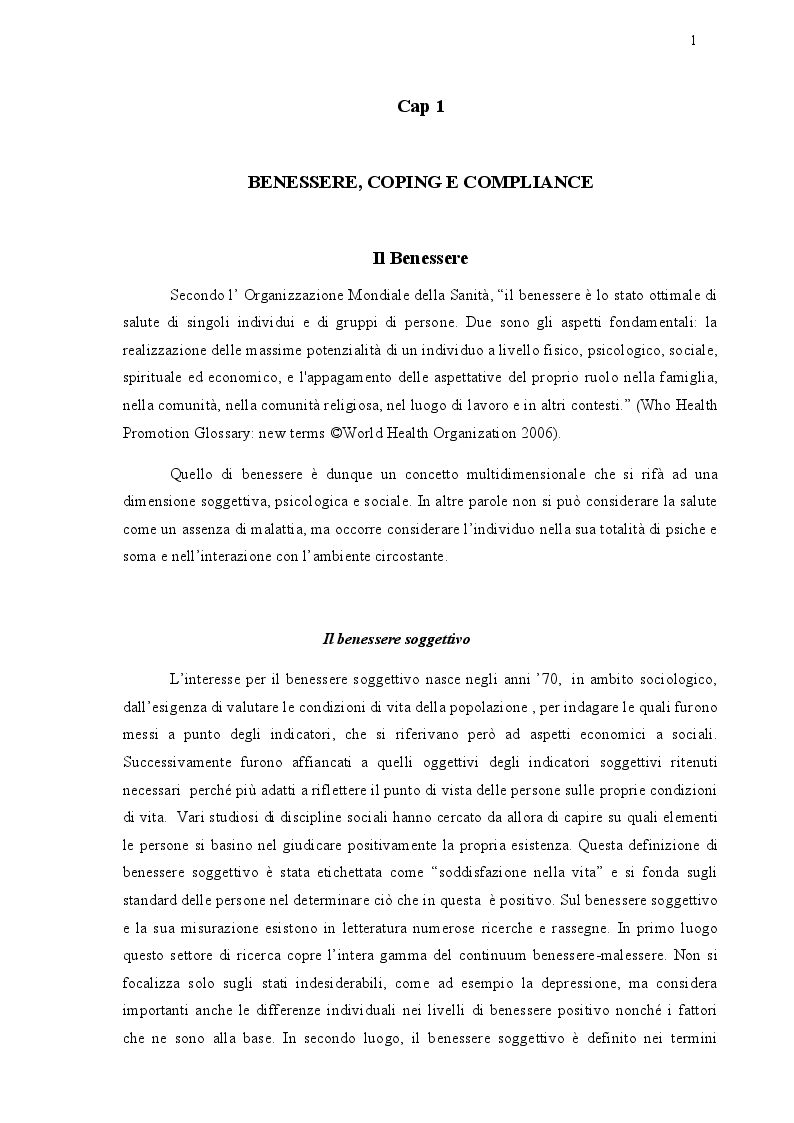 Anteprima della tesi: Assistenza psicologica e benessere nel trapianto di rene, Pagina 4
