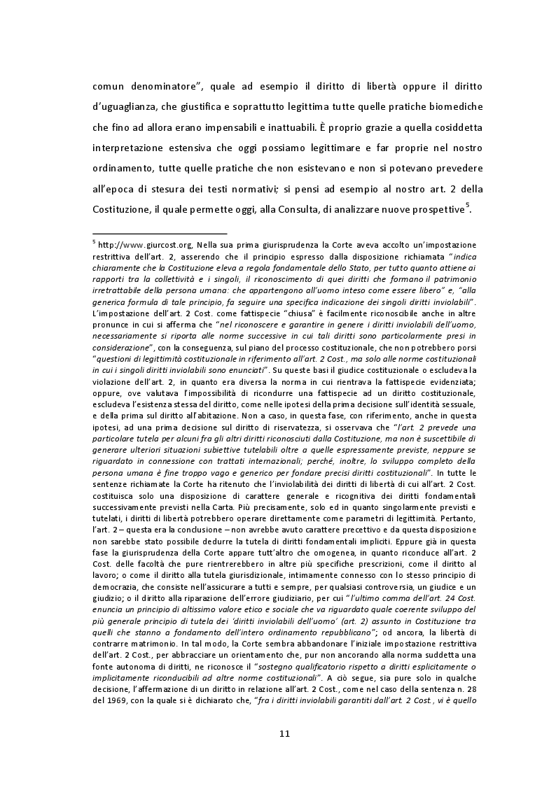 Estratto dalla tesi: Fecondazione eterologa tra scienza e diritto. Questioni e prospettive di analisi