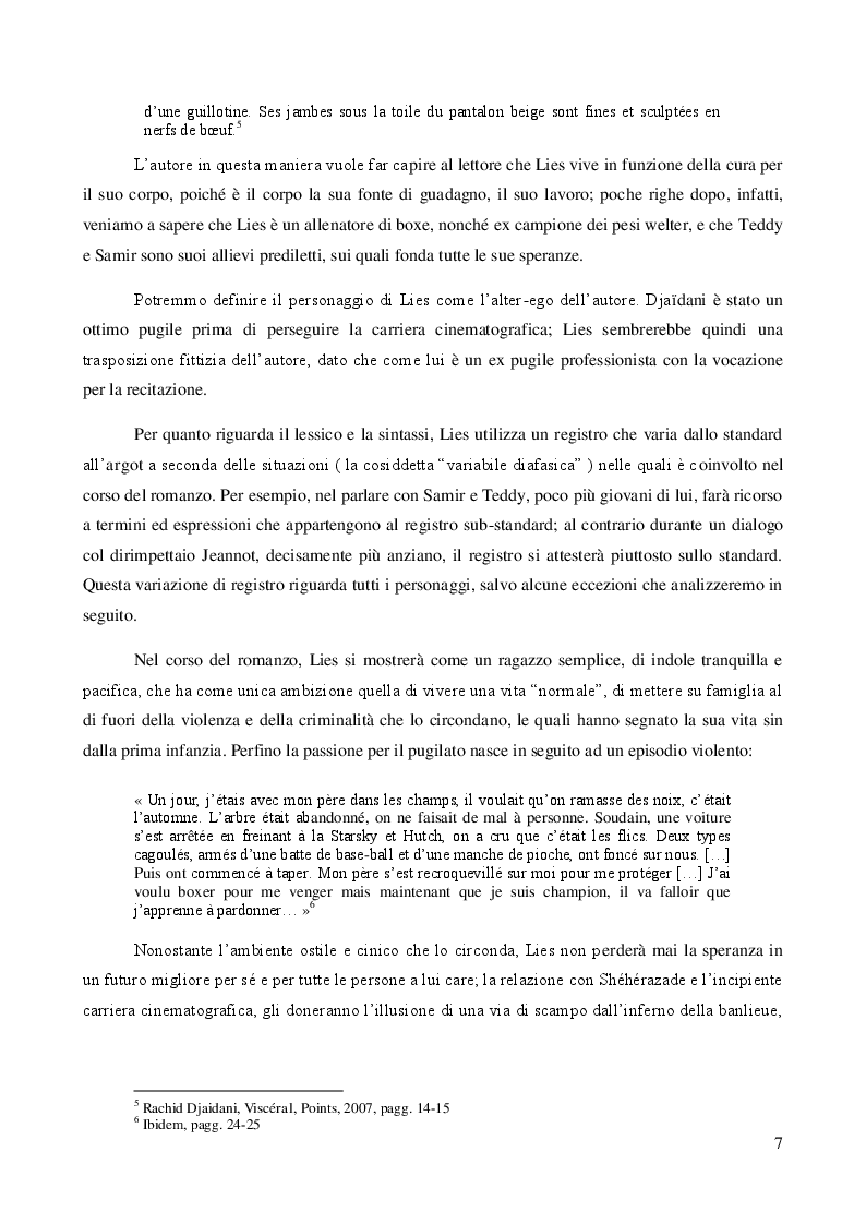Estratto dalla tesi: Il Parler jeune in ''Viscéral'' di Rachid Djaidani