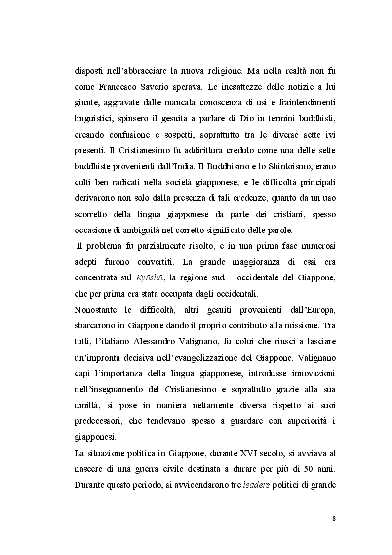 Estratto dalla tesi: Uno sguardo ad Oriente tra il XVI e il XVII secolo. Rapporti tra Occidente e Giappone durante il ‘Secolo Cristiano’ (1549-1650).