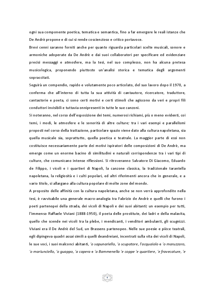 Anteprima della tesi: La Buona Novella. La canzone d'autore tra fede e anarchia, Pagina 3