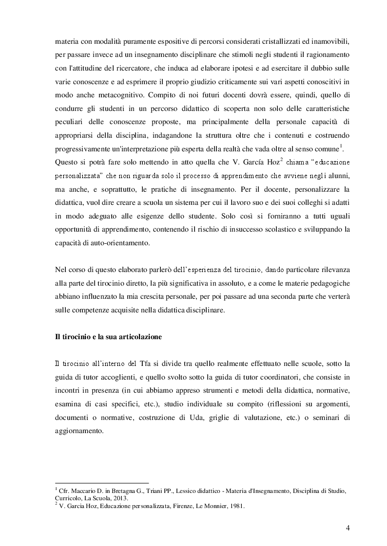 Relazione Finale Tutor Tirocinio Esempio