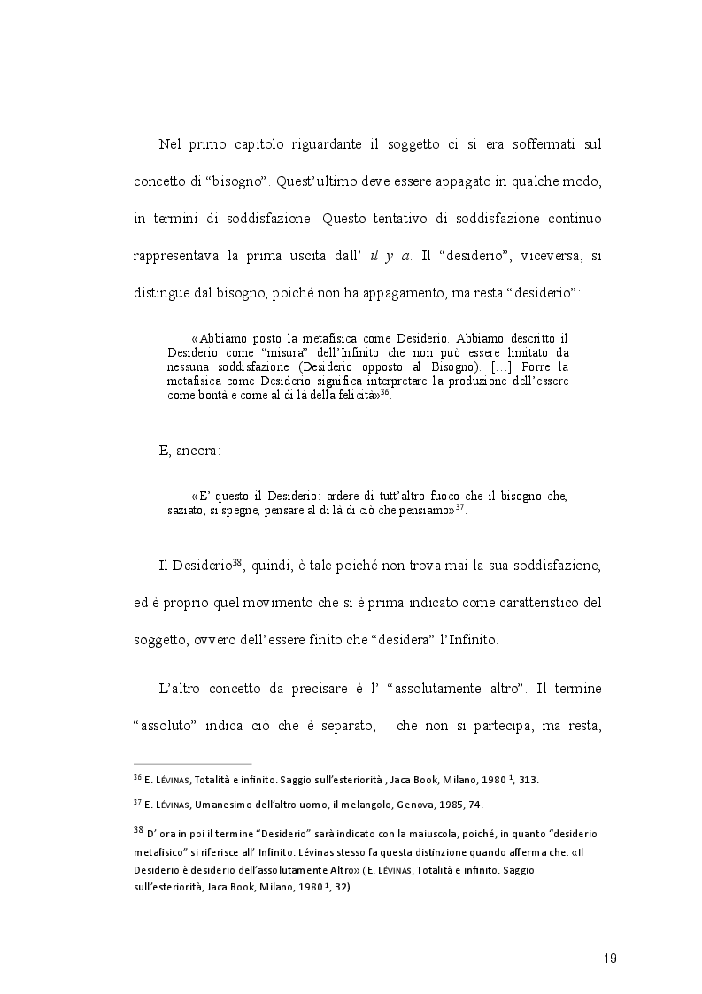 Estratto dalla tesi: Il rapporto con l'alterità nel pensiero di Emanuel Lèvinas