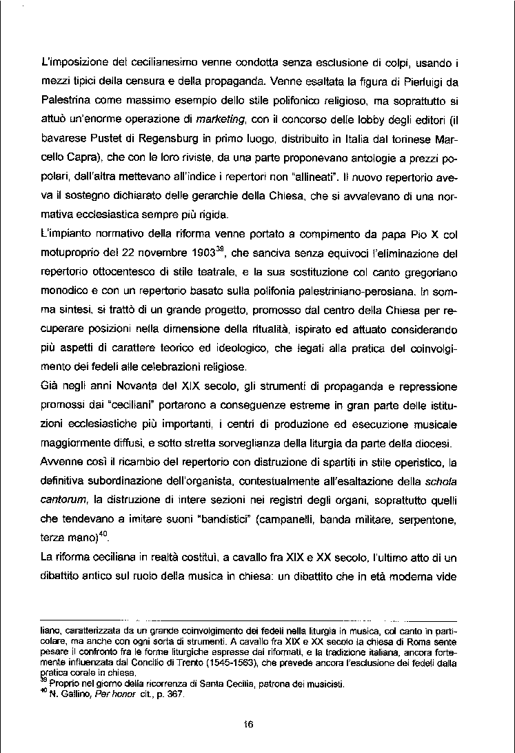 Estratto dalla tesi: La Cappella dei cantori del duomo di Vercelli: profilo istituzionale ed economico (dagli statuti del 1740 all'inizio del XX secolo)