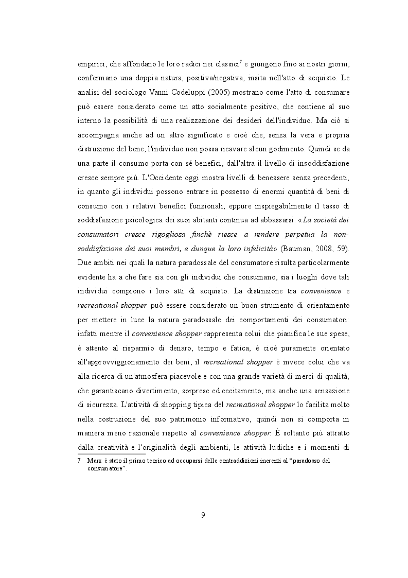 Estratto dalla tesi: Consumo e postmodernità: la nuova cultura dell'effimero