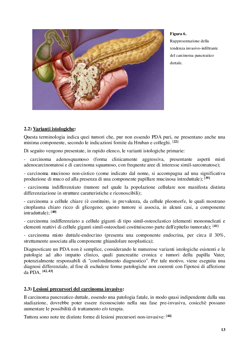 Estratto dalla tesi: Adenocarcinoma Pancreatico Duttale: peculiarità e fascino genetico del ''Silent Killer''