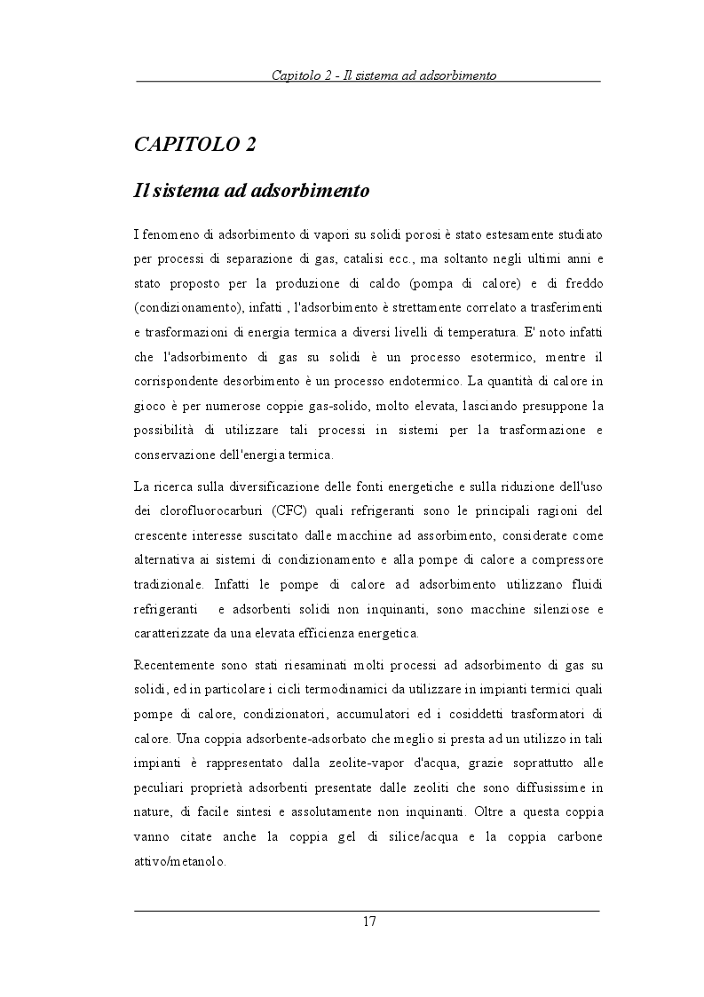 Estratto dalla tesi: Analisi delle prestazioni di un sistema solare ad adsorbimento