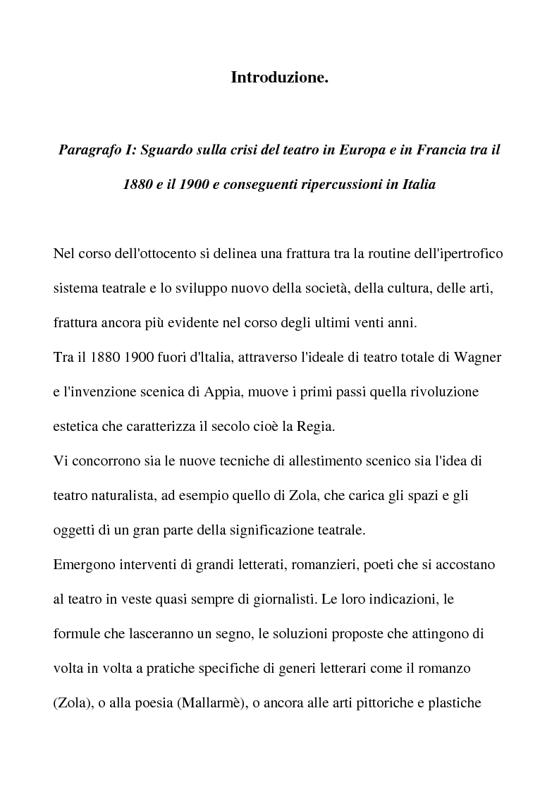 Anteprima della tesi: Letterati a teatro, Pagina 5