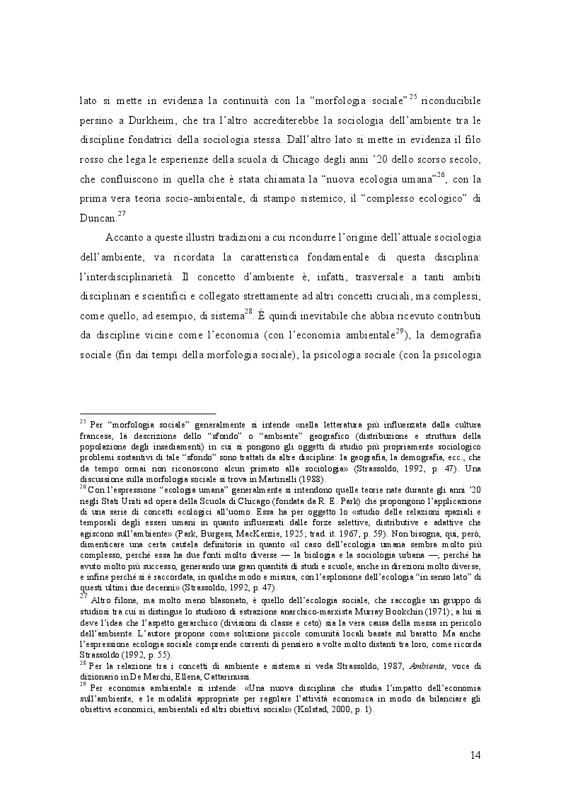 Estratto dalla tesi: Il rapporto tra indicatori soggettivi e strutturali: il caso della qualità dell’ambiente.