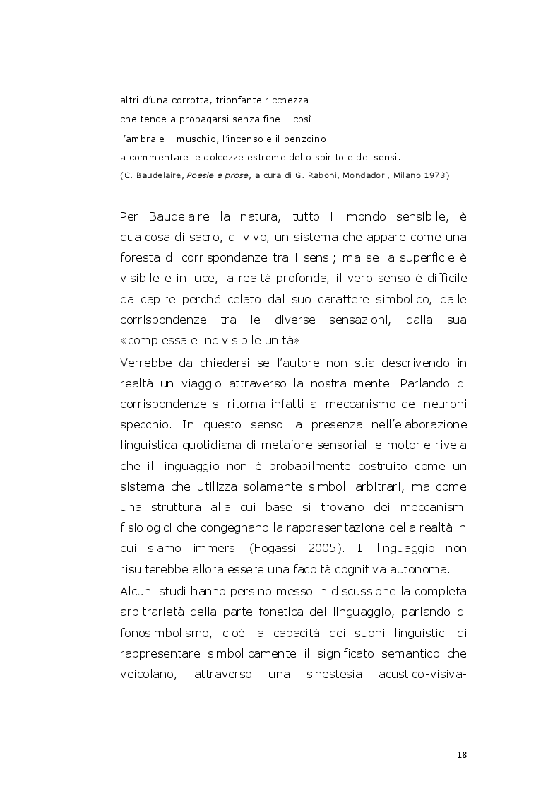 Estratto dalla tesi: Buono da crederci. Il valore della sinestesia e del «Conceptual Blending» nella costruzione di un’esperienza enogastronomica