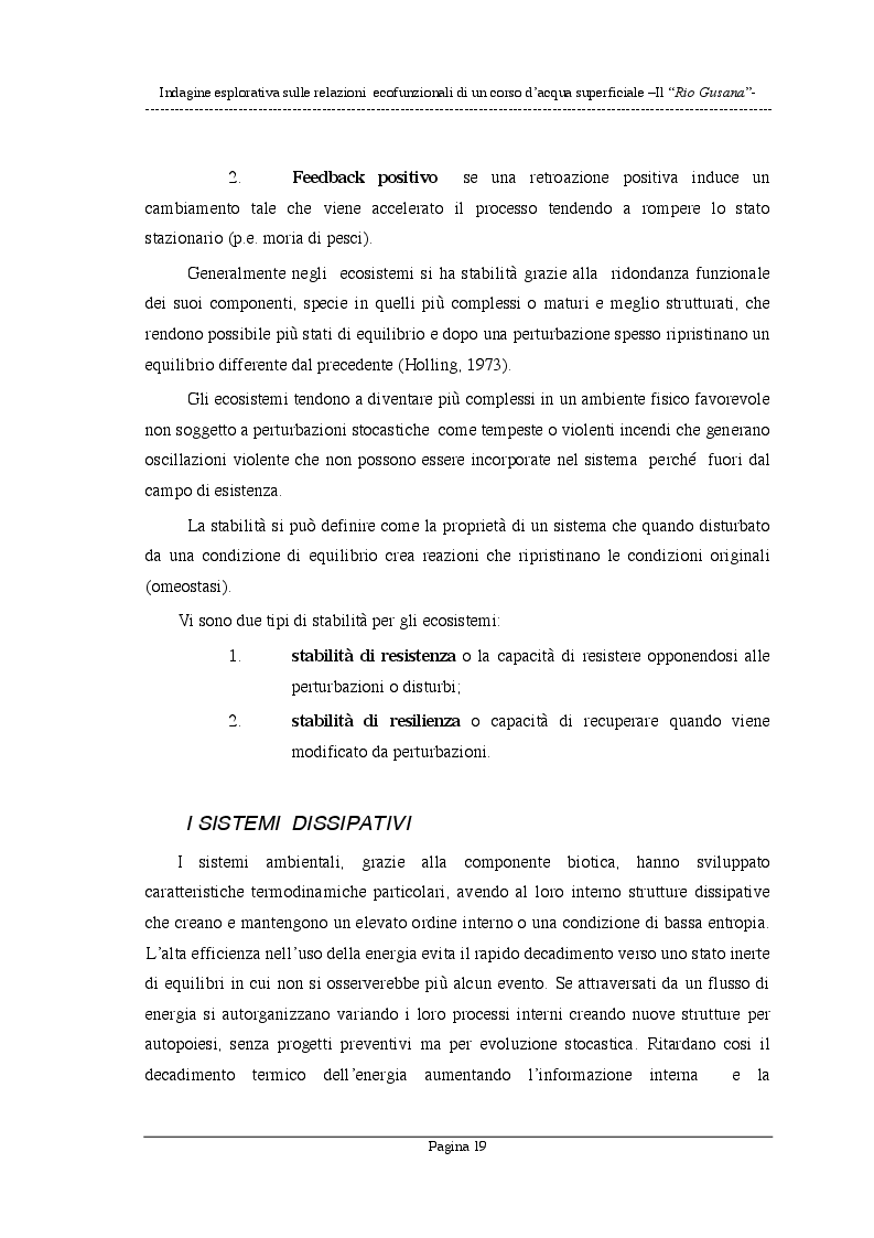 Estratto dalla tesi: Indagine esplorativa sulle relazioni ecofunzionali di un corso d'acqua superficiale - il Rio Gusana