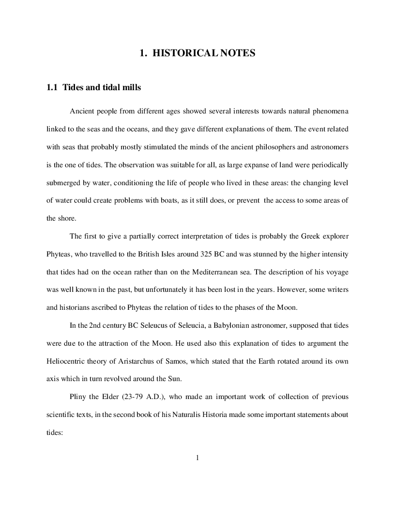 Estratto dalla tesi: A preliminary study about methods for harvesting energy from marine resources