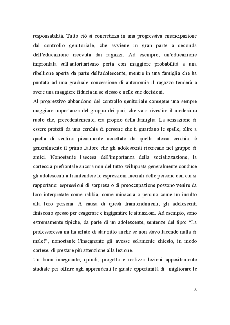 Estratto dalla tesi: L'inglese e gli adolescenti: un'esperienza raccontata attraverso il diario di bordo