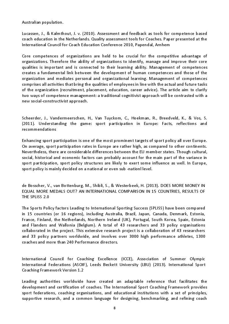 Estratto dalla tesi: Analysis of Olympic coach education programs