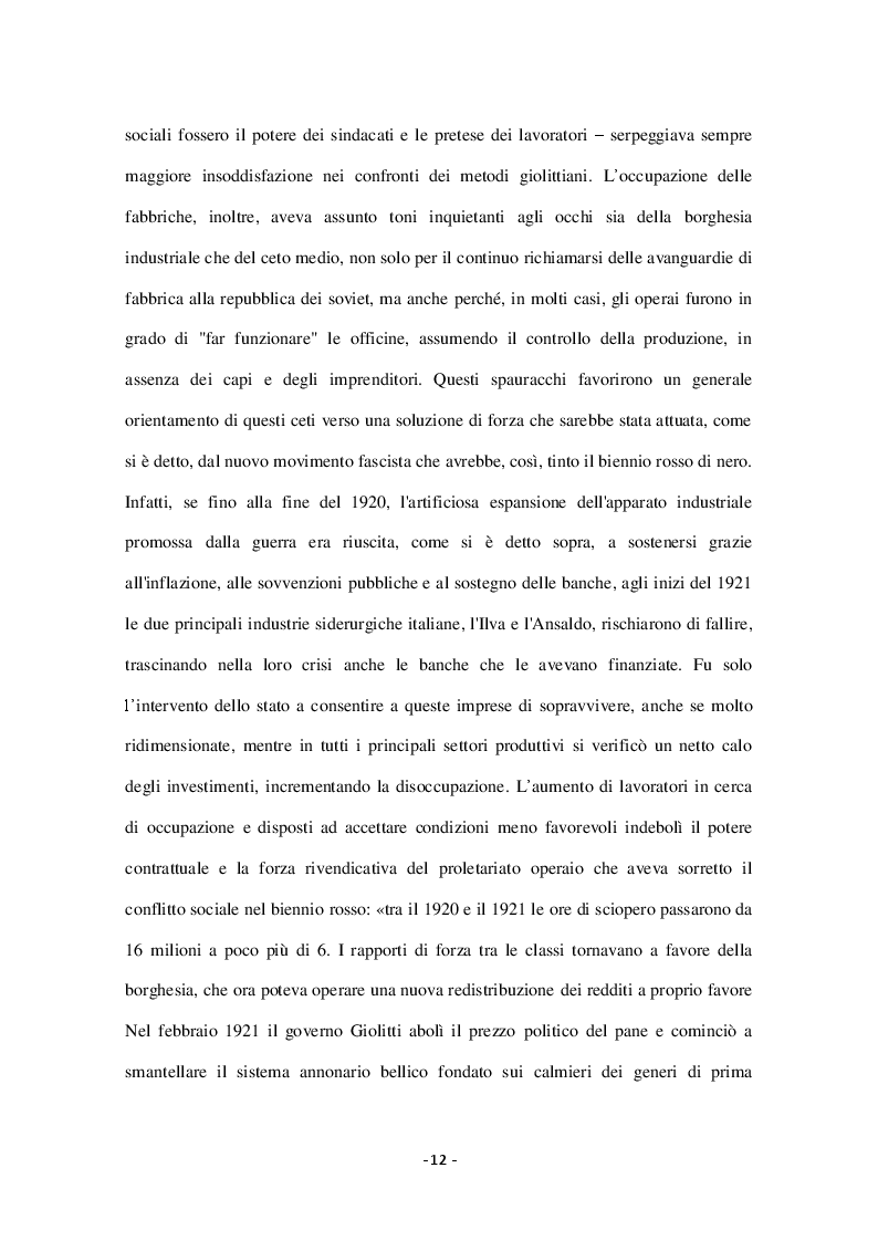 Estratto dalla tesi: Il Piano Marshall e il miracolo economico in Italia nel Secondo dopoguerra