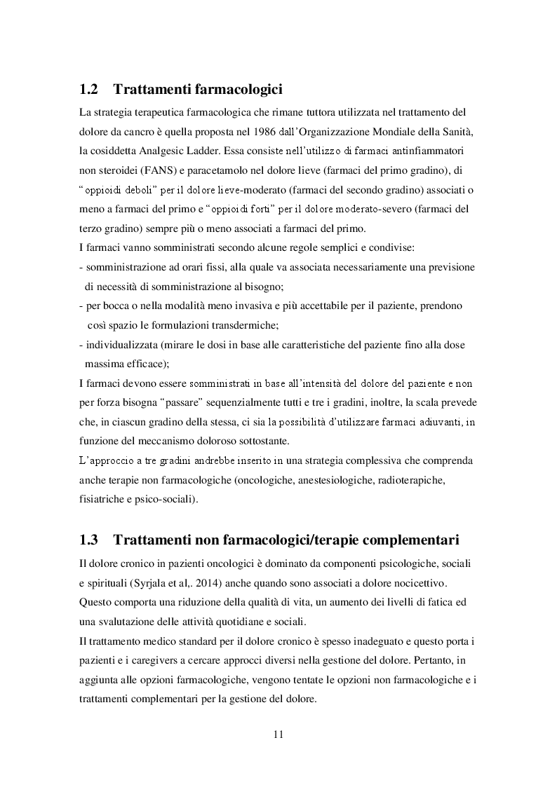 Estratto dalla tesi: La comunicazione ipnotica nel paziente affetto da dolore oncologico. Una revisione della letteratura