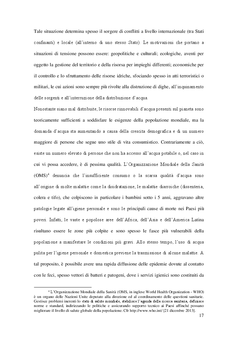 Estratto dalla tesi: Il contributo costituzionale del continente latinoamericano in un dibattito ancora aperto: il diritto all'acqua