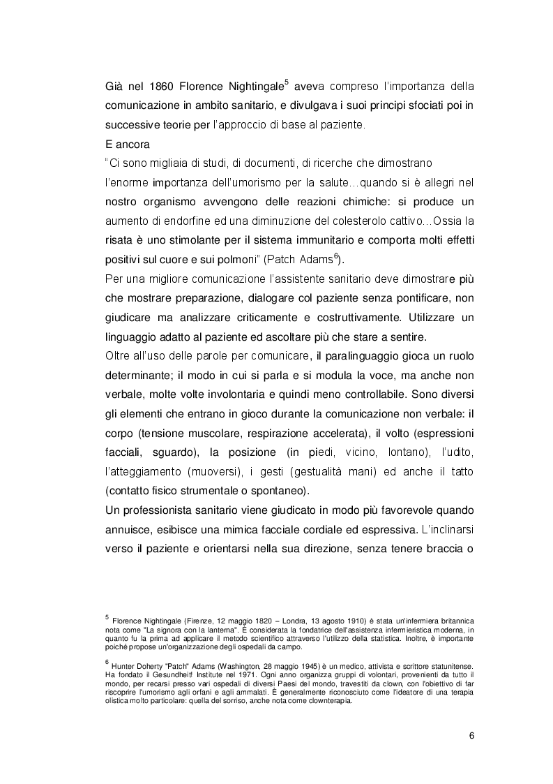 Estratto dalla tesi: L'assistente sanitario e la comunicazione nei programmi di prevenzione secondaria