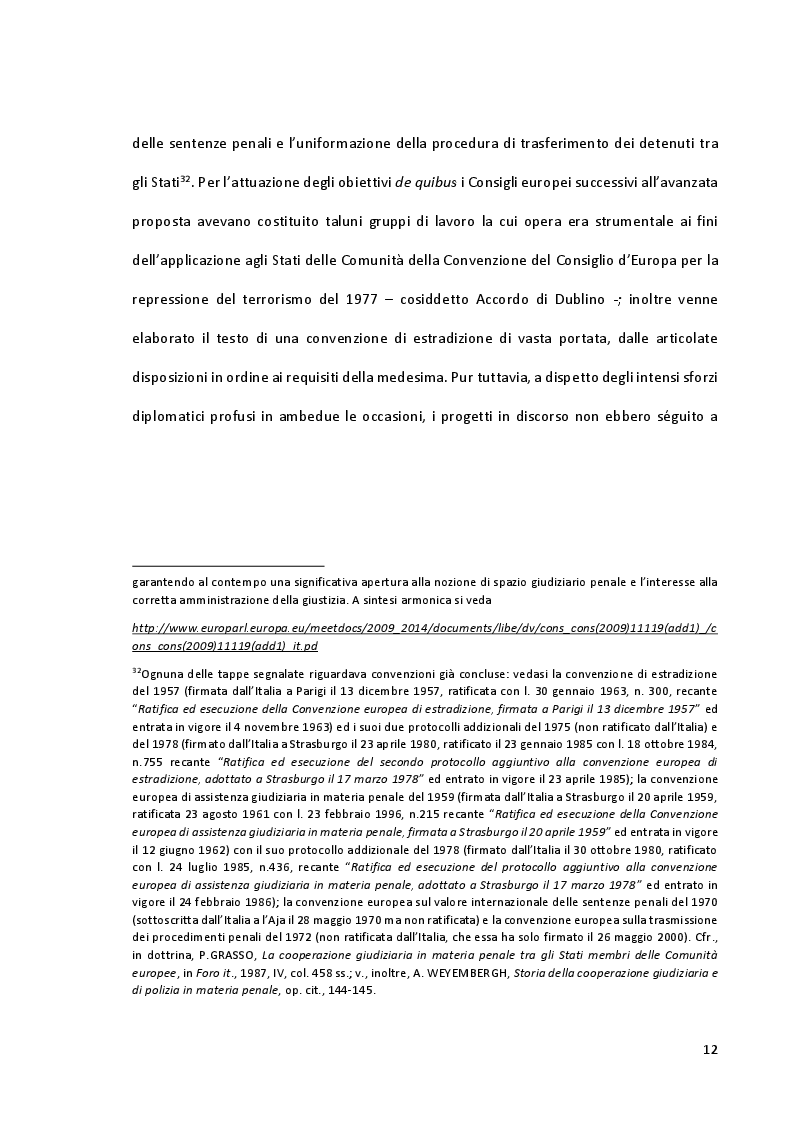 Estratto dalla tesi: Le istituzioni comuni di giustizia penale europea