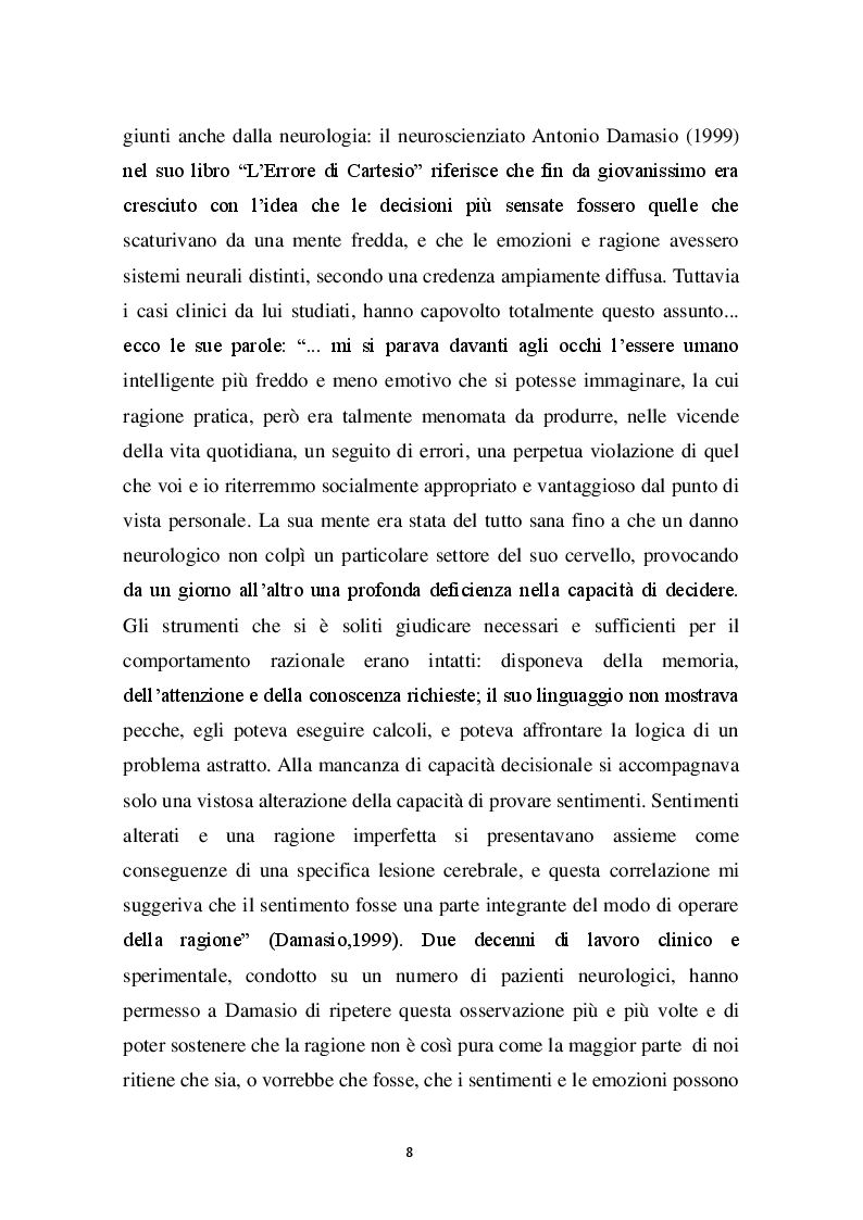 Estratto dalla tesi: L'intelligenza del cuore