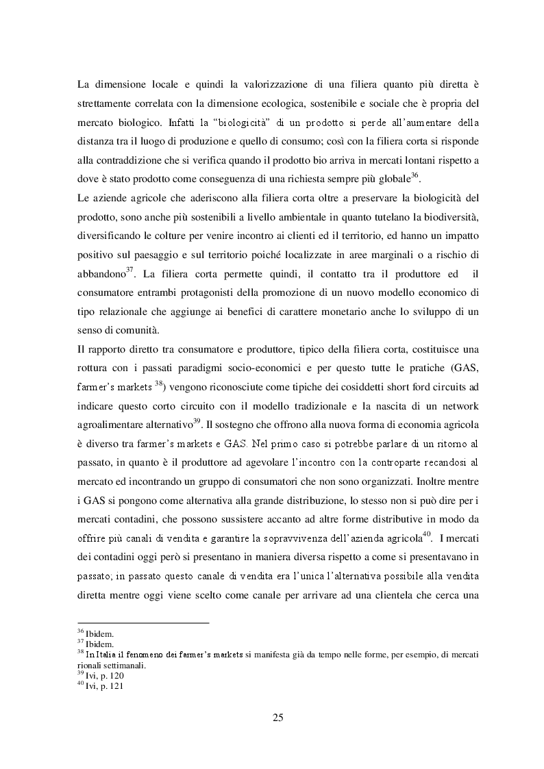 Estratto dalla tesi: Il mercato biologico come modello di consumo sostenibile: un'opportunità o una realtà?