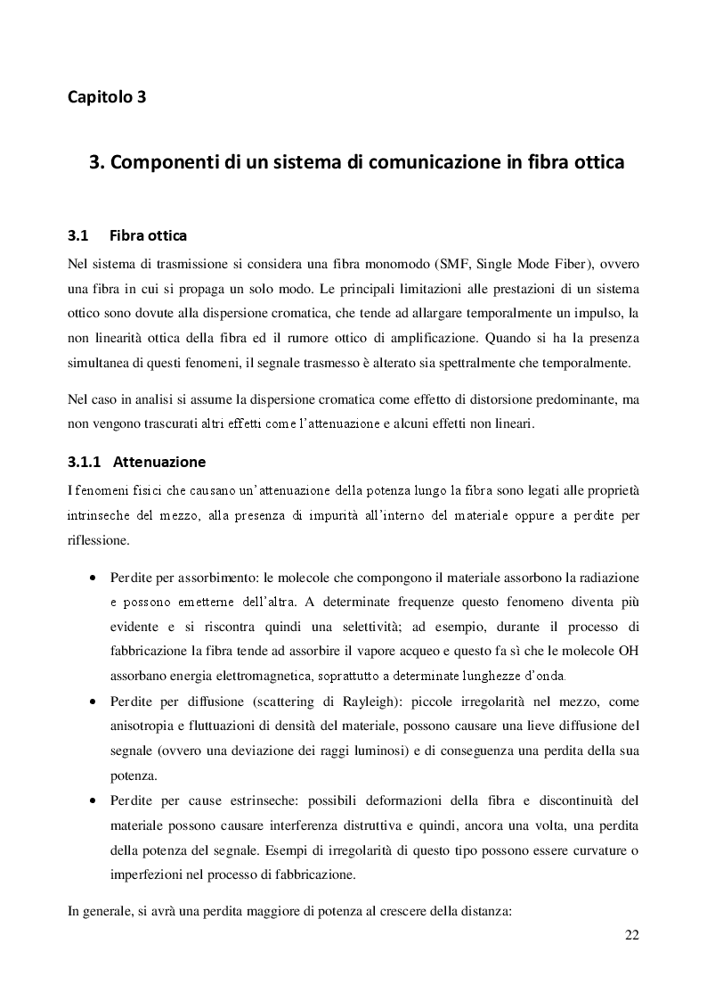 Estratto dalla tesi: Studio di un Sistema Ottico di Multiplazione Ibrida Tempo-Frequenza basato sulla Trasformata di Fourier Frazionaria Digitale