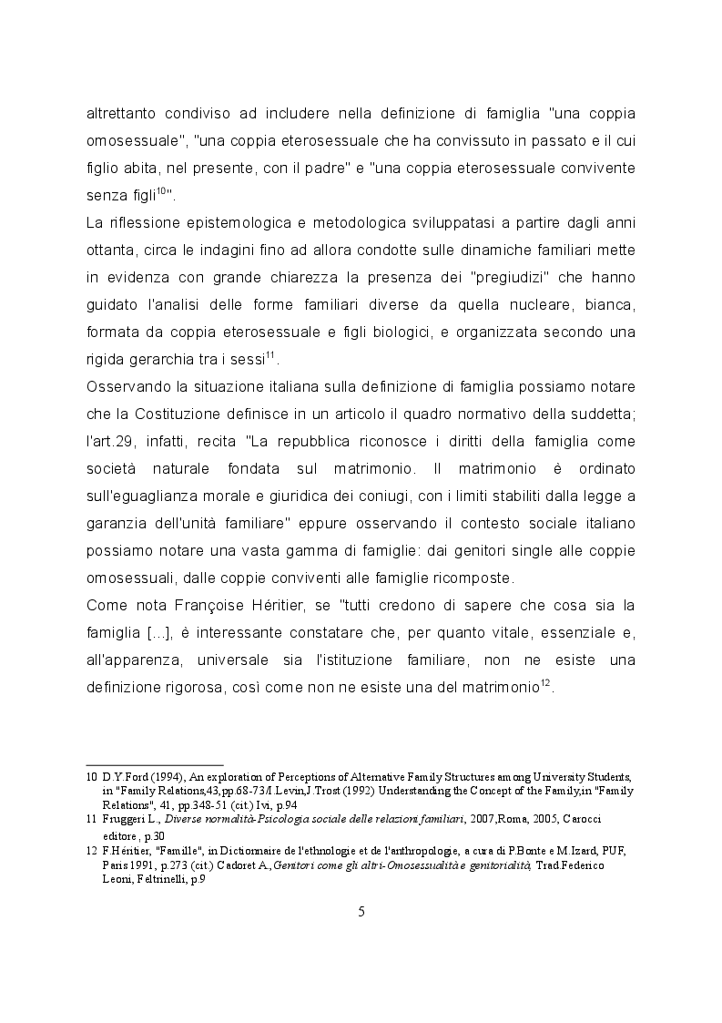 Estratto dalla tesi: La relazione tra servizi educativi per l'infanzia e famiglie omogenitoriali