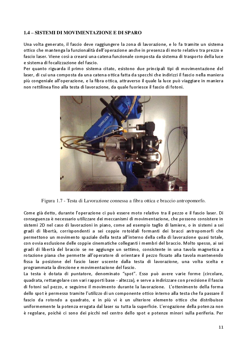 Estratto dalla tesi: Trattamento Superficiale mediante Laser di Acciai Inossidabili