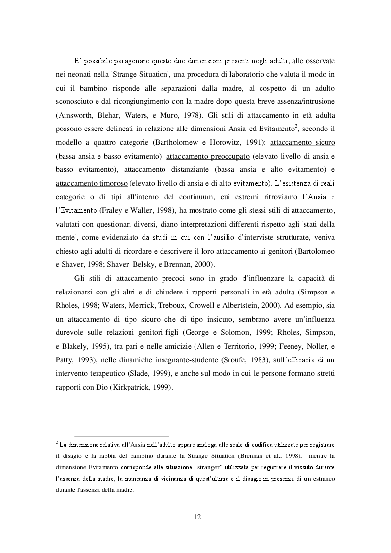 Estratto dalla tesi: Devo stare da solo. Uno studio sulla personalità e le ''relazioni congelate''
