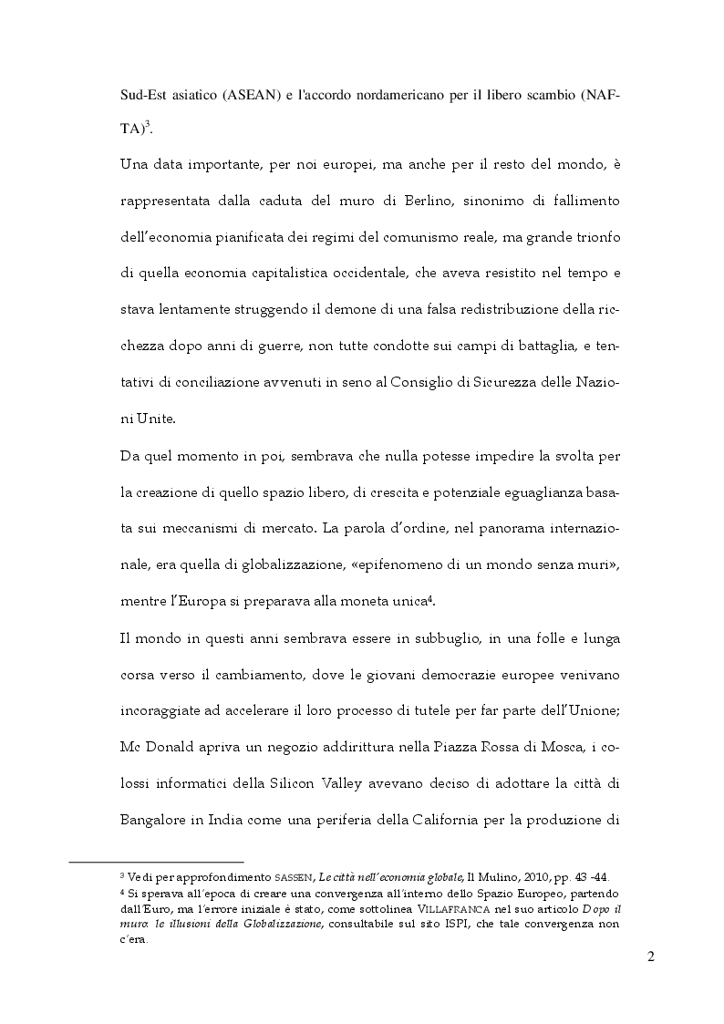 Anteprima della tesi: Gli effetti della Globalizzazione sul mercato del lavoro italiano, Pagina 6