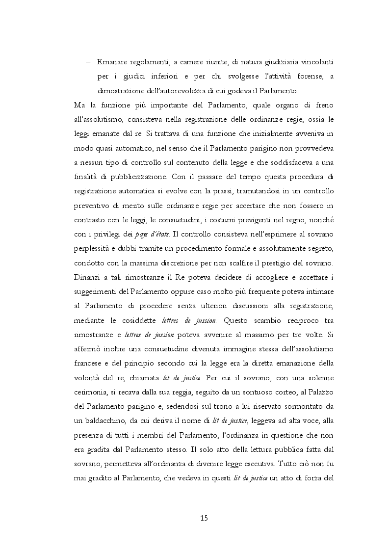 Estratto dalla tesi: La nascita del regime parlamentare in Francia