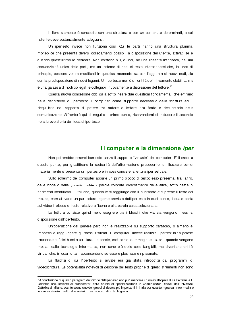 Anteprima della tesi: Sistemi deficienti? Interazione tra utente, ambiente e tecnologie ipermediali., Pagina 12