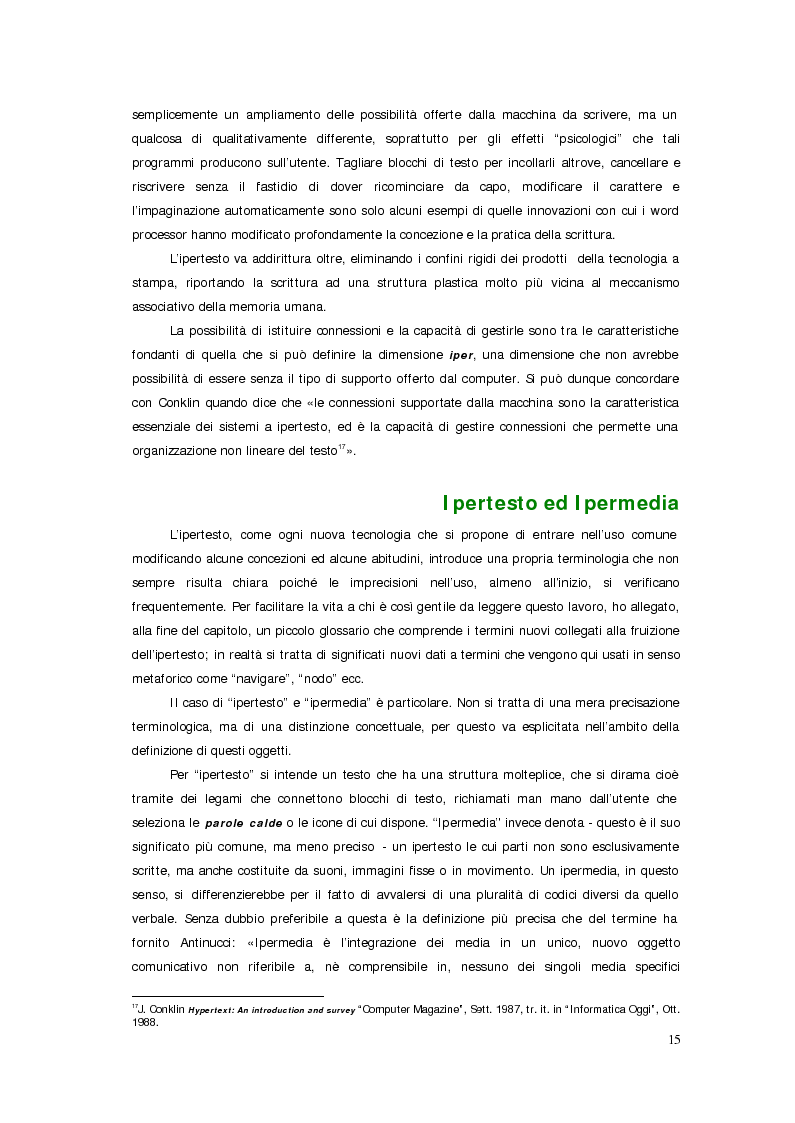 Anteprima della tesi: Sistemi deficienti? Interazione tra utente, ambiente e tecnologie ipermediali., Pagina 13