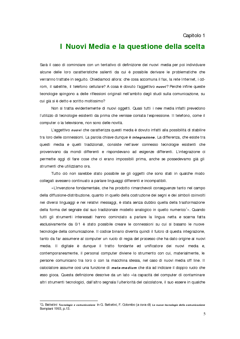 Anteprima della tesi: Sistemi deficienti? Interazione tra utente, ambiente e tecnologie ipermediali., Pagina 3