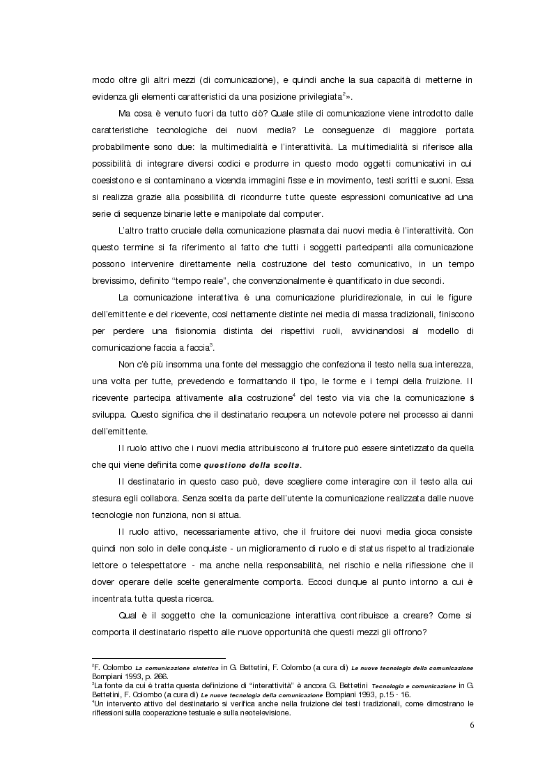 Anteprima della tesi: Sistemi deficienti? Interazione tra utente, ambiente e tecnologie ipermediali., Pagina 4