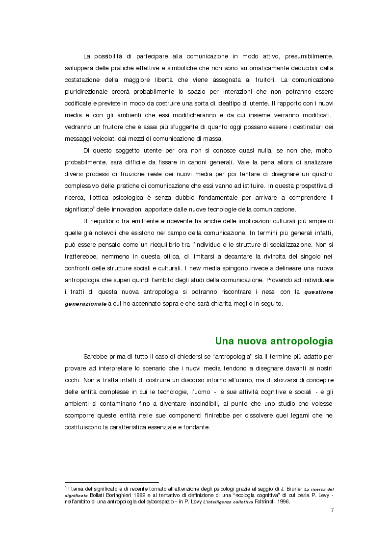 Anteprima della tesi: Sistemi deficienti? Interazione tra utente, ambiente e tecnologie ipermediali., Pagina 5