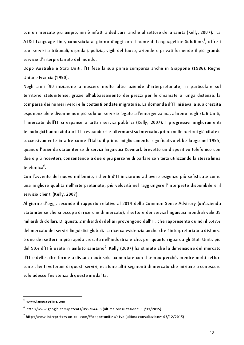 Estratto dalla tesi: Studio empirico sull'interpretazione telefonica: formazione e strategie