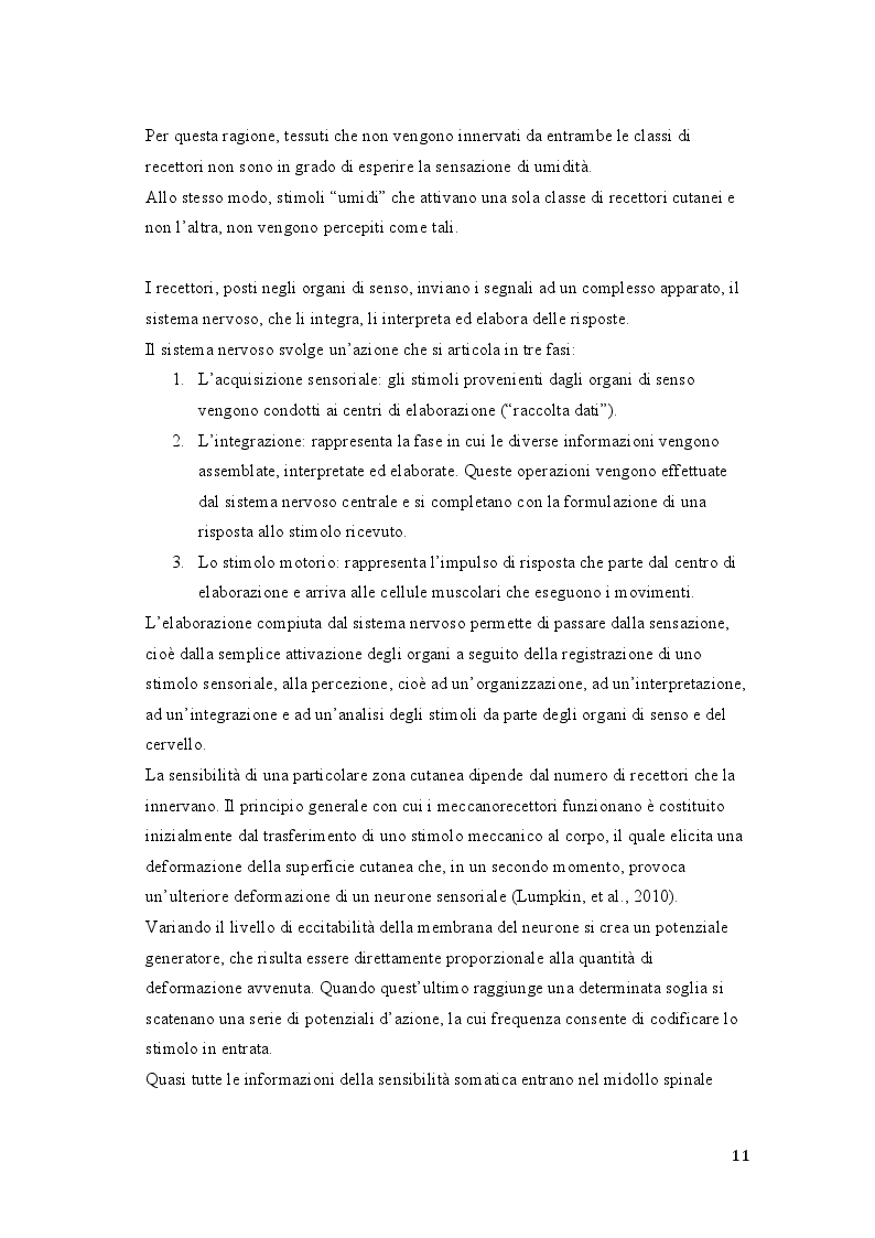 Estratto dalla tesi: Toccare con gli occhi. Analisi delle variazioni percettive tattili e visive in un'esplorazione reale e virtuale