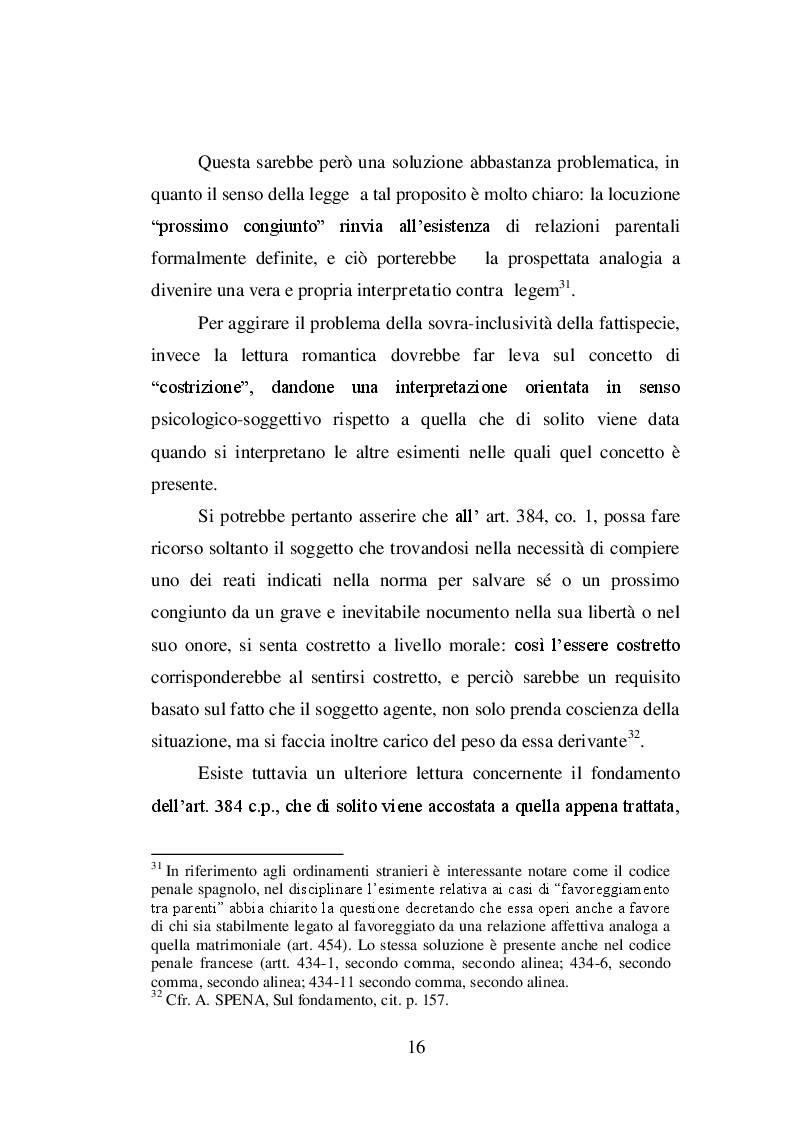 Estratto dalla tesi: La non punibilità dei reati contro l'amministrazione della giustizia ex art. 384 c.p.