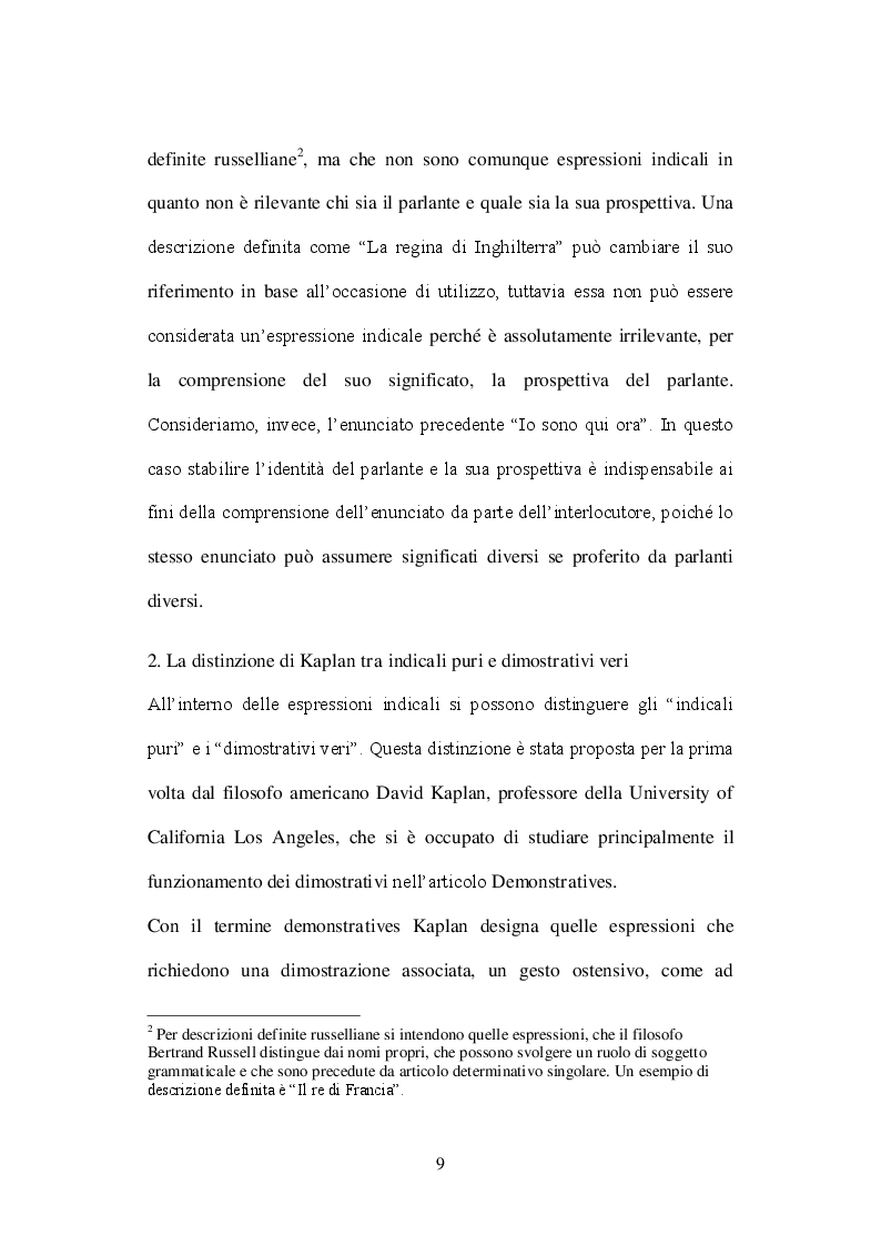 Estratto dalla tesi: Il problema dell'informatività in enunciati di identità contenenti dimostrativi. La teoria freghiana e la teoria di Kaplan