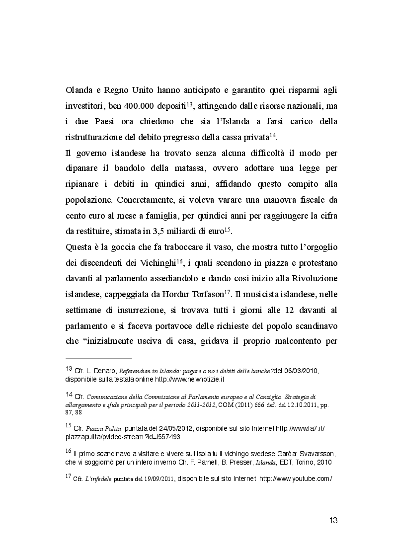 Estratto dalla tesi: Dalla crisi all'adesione: il percorso dell'Islanda verso l'UE