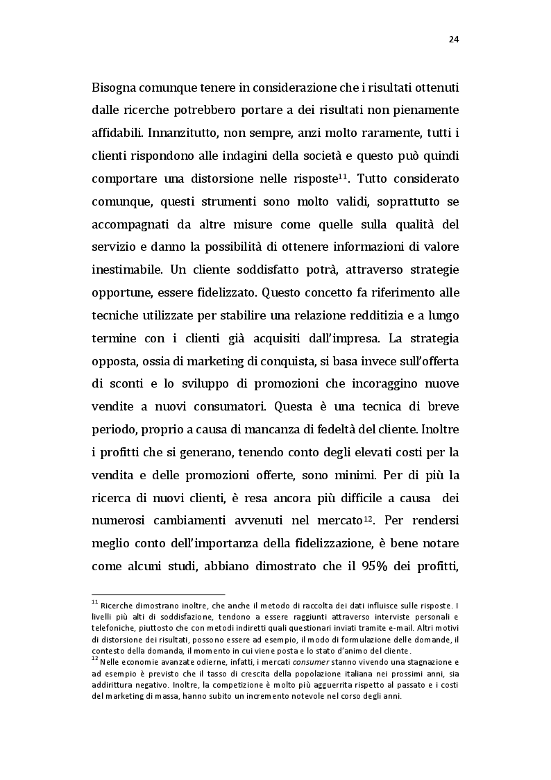 Estratto dalla tesi: Strategie di vendita nelle imprese alberghiere