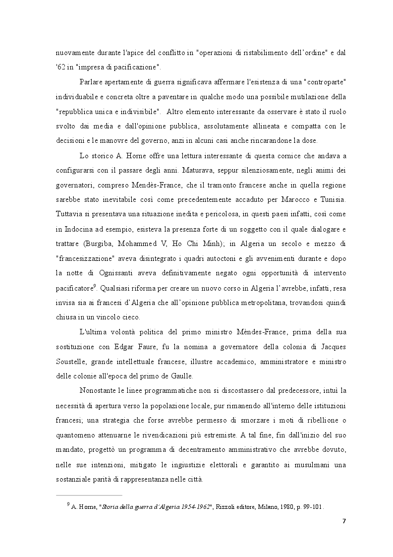 Estratto dalla tesi: La Rivoluzione d’Algeria. Una lunga genesi che attraversa il percorso storico, politico e culturale del popolo algerino.