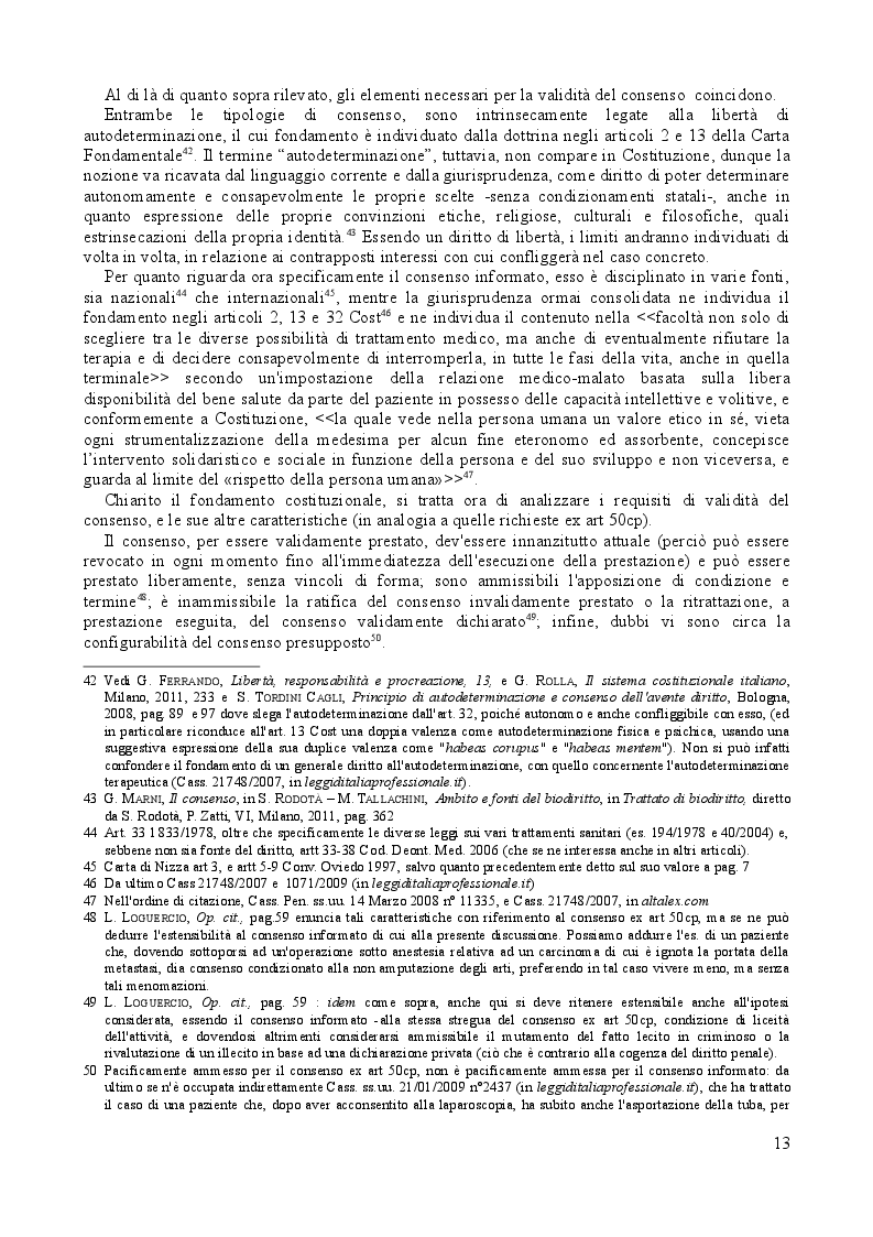 Estratto dalla tesi: Obiezione di coscienza e procreazione responsabile