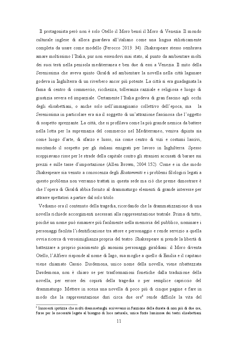 Estratto dalla tesi: Iago da Giraldi a Shakespeare